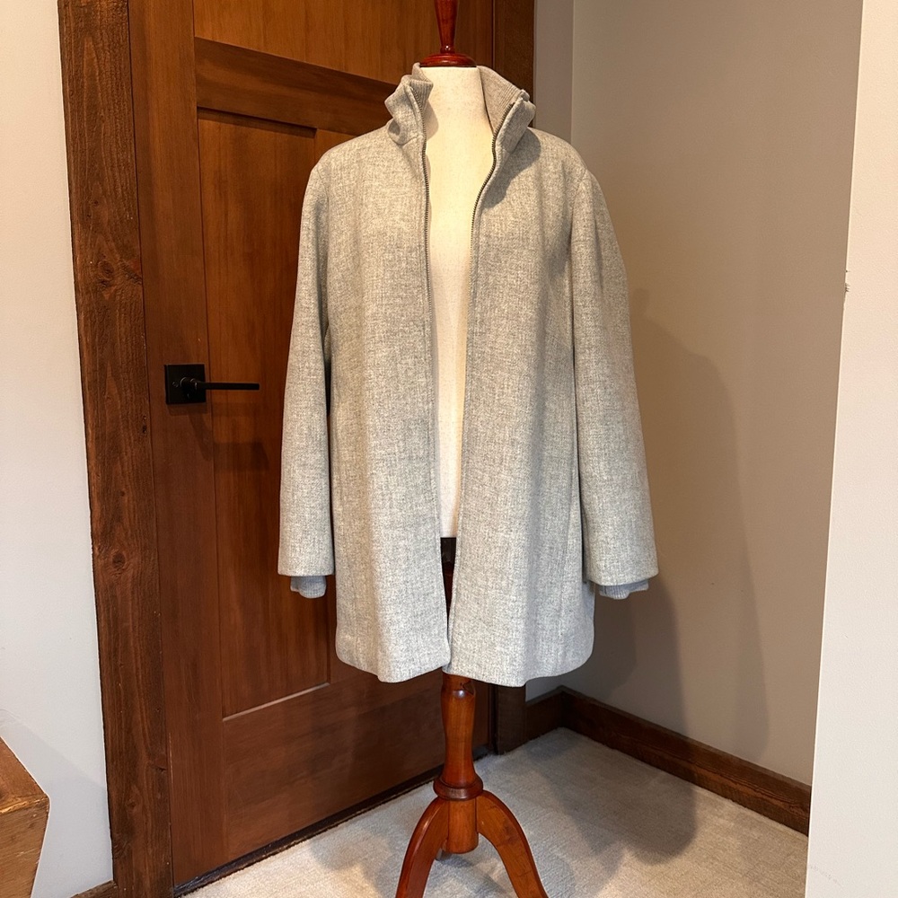 J. Crew Italian Stadium Cloth Wool Heather Grey - size 24